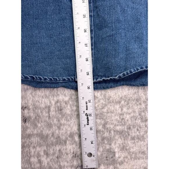 Outerknown Denim Shirt Large Mens Hemp Organic Cotton Button Down - Picture 6 of 8